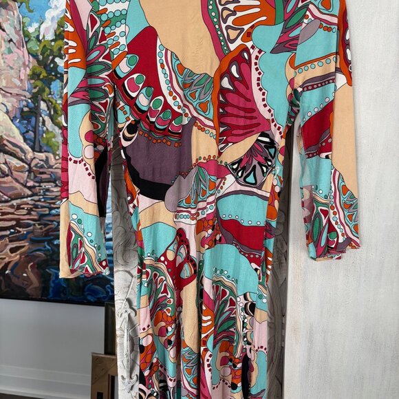 SKY Brand Vintage Top with Medallion Silk Knit Size Medium - Picture 3 of 11